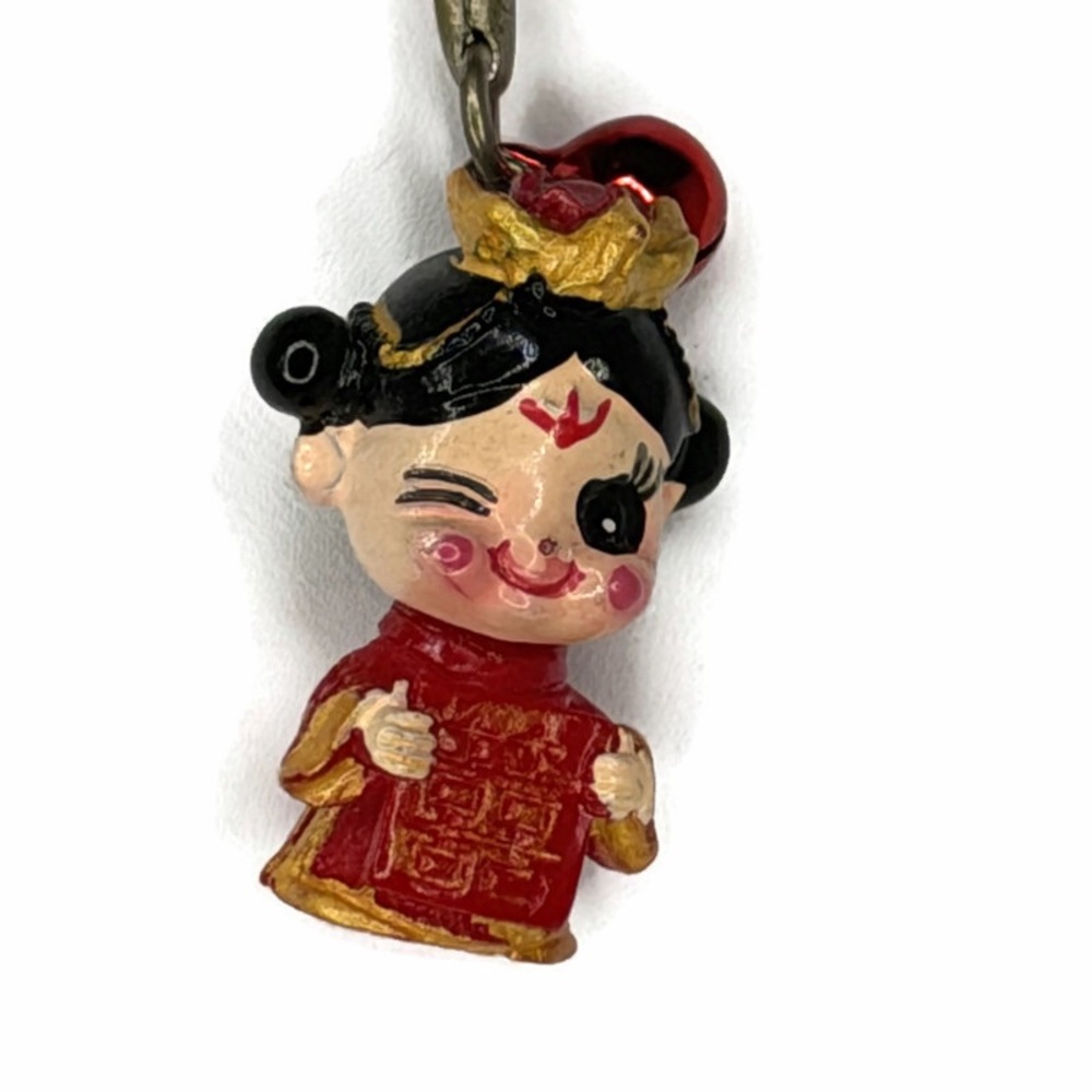 Red Female Character Charm